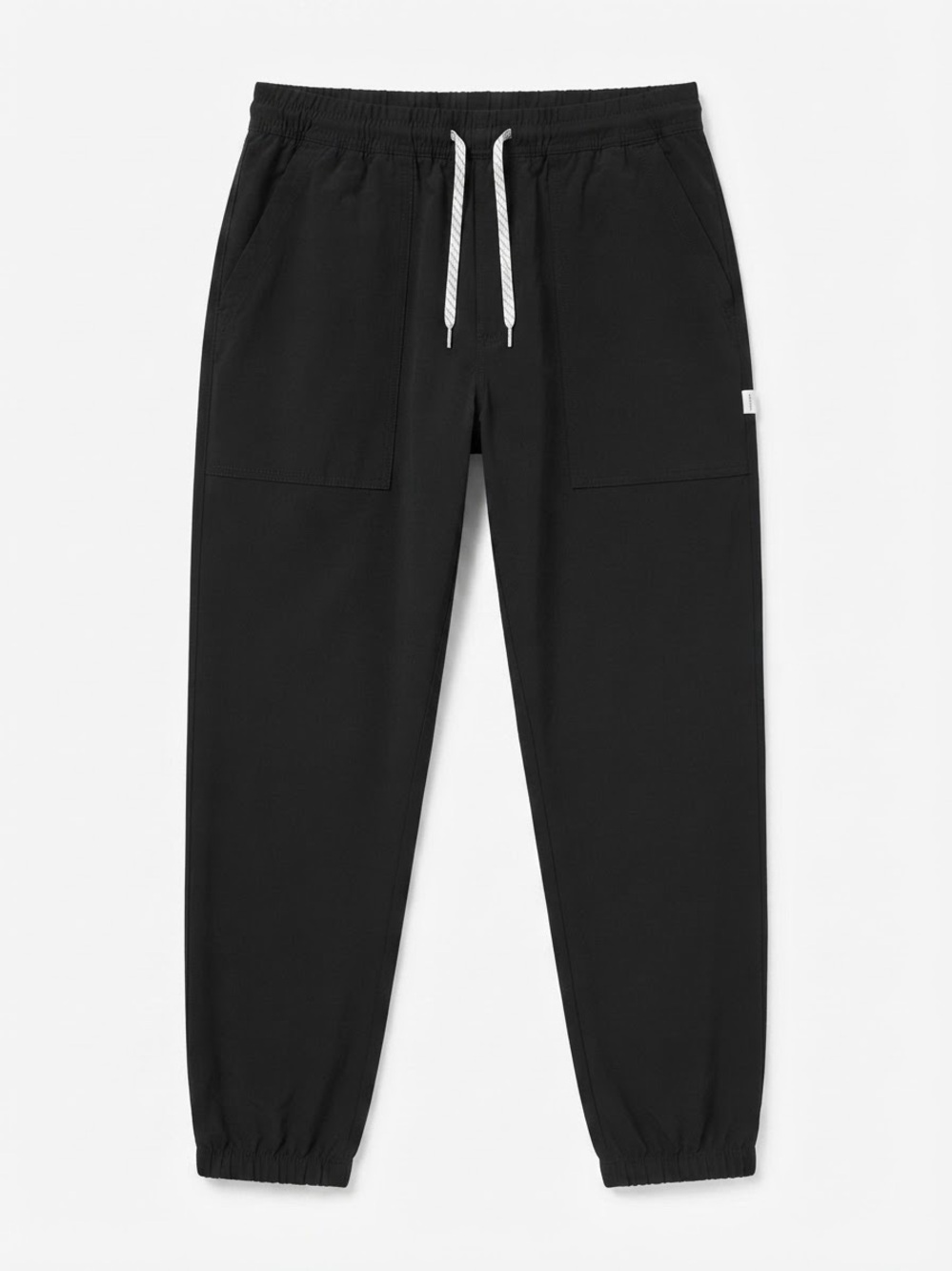 Vuori The rise, The shine Black Elastic-Waist Joggers with Drawstring